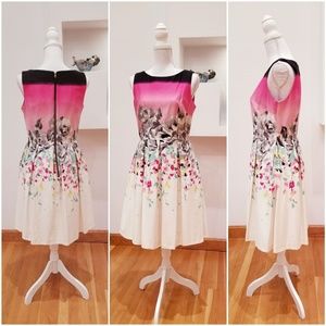 BEAUTIFUL Floral Cotton Fully Lined Dress